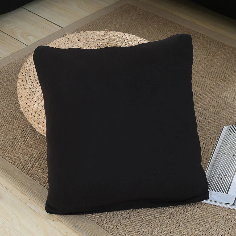 Armless Sofa Bed Cover Stretch Slipcover Solid Protector Spandex Plush Trim