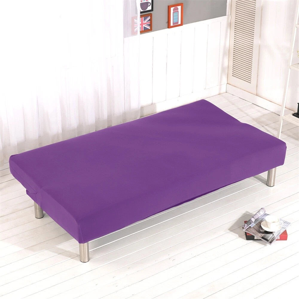 Stretch Sofa Slipcover Armless Chair Cover Sofa Bed Cover +Pillowcase Home Decor