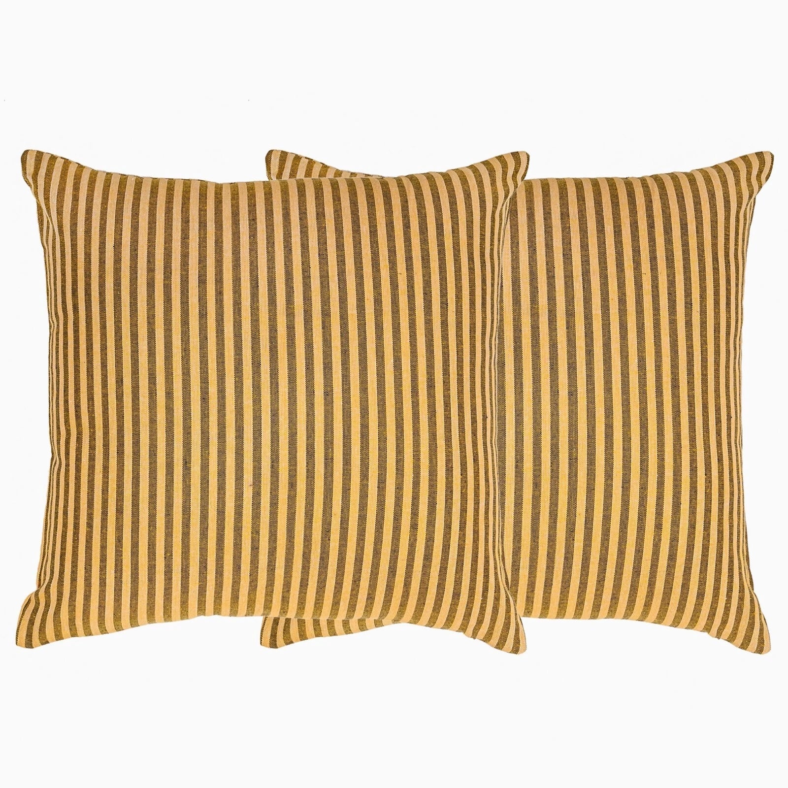Cotton Cushion Covers Throw Pillow Cover Case Striped Home Sofa Decor-Set of 2