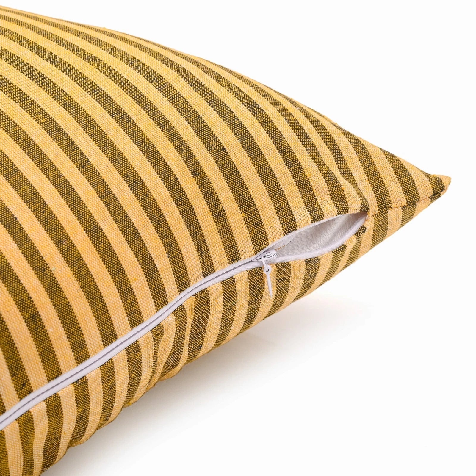 Cotton Cushion Covers Throw Pillow Cover Case Striped Home Sofa Decor-Set of 2