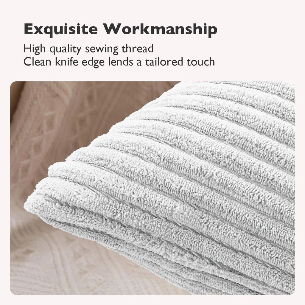 Pack of 1,2,4,6 Velvet Filled Cushion Covers 18x18 Sofa Decor Throw Pillow Cases