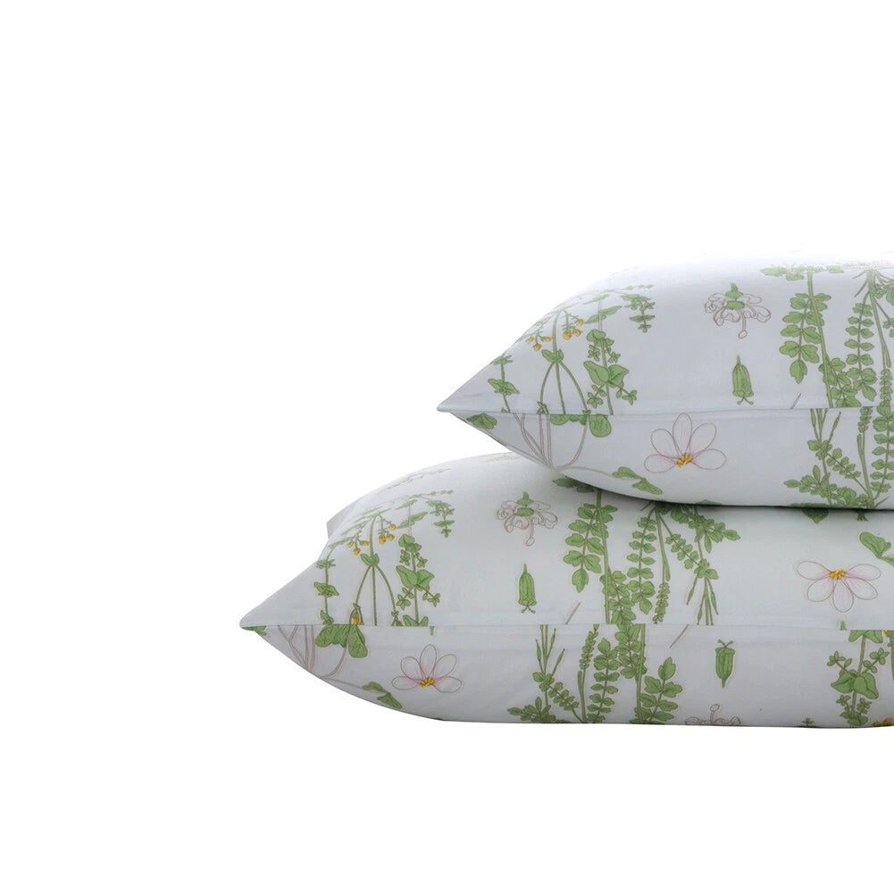 Boho Floral Theme Pillowcase Cover Home Sofa Cushion Cover Set of 2 Pillow Cases