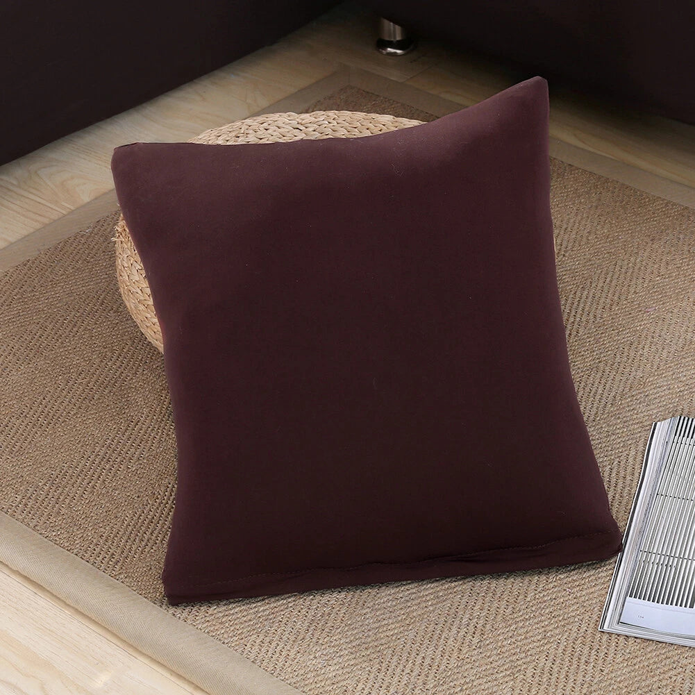 Armless Sofa Bed Cover Stretch Slipcover Solid Protector Spandex Plush Trim