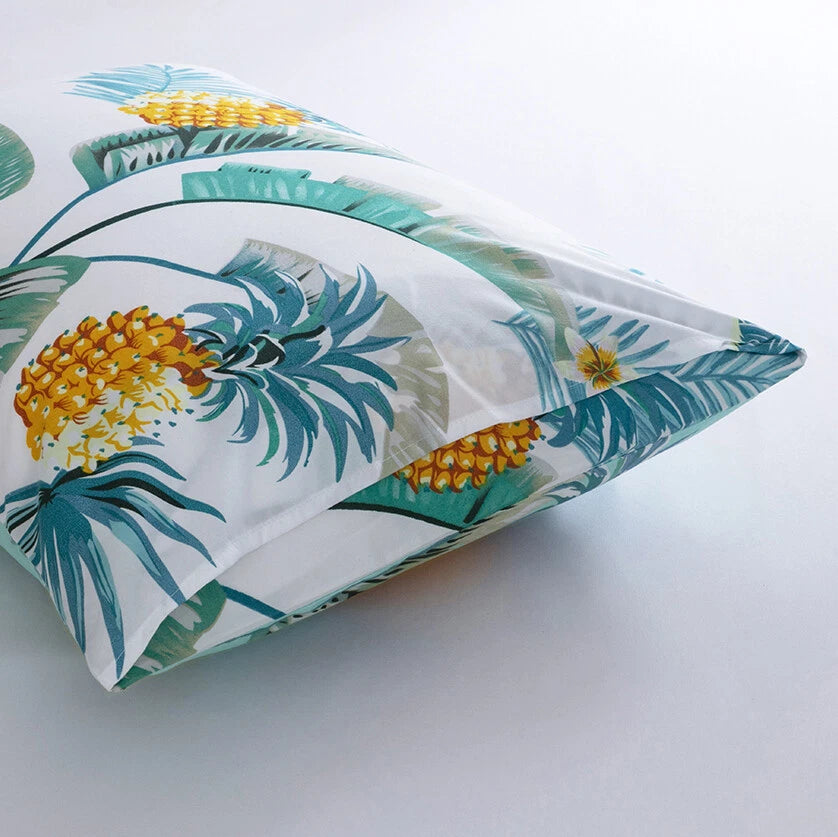 Boho Floral Theme Pillowcase Cover Home Sofa Cushion Cover Set of 2 Pillow Cases
