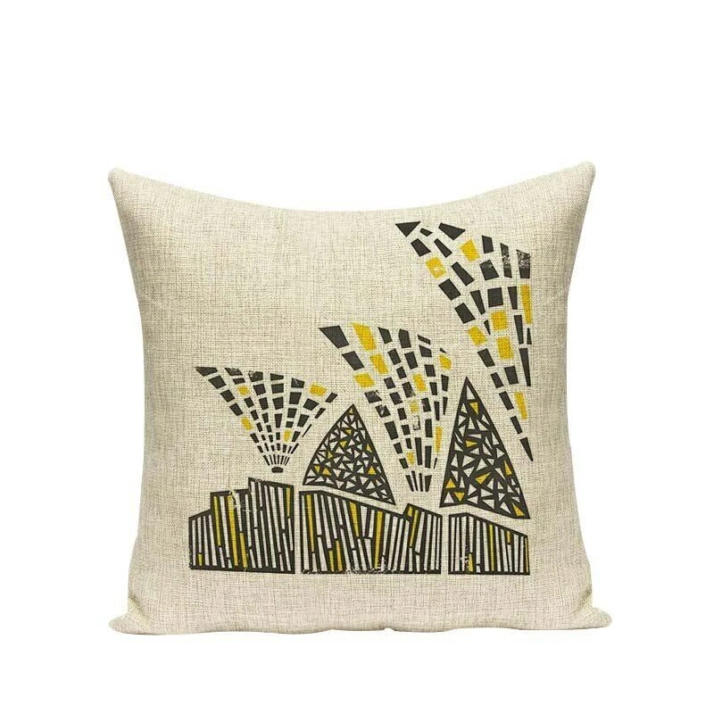High Quality Cushion Cover Creative Building Car Printed Sofa Bed Chair Home