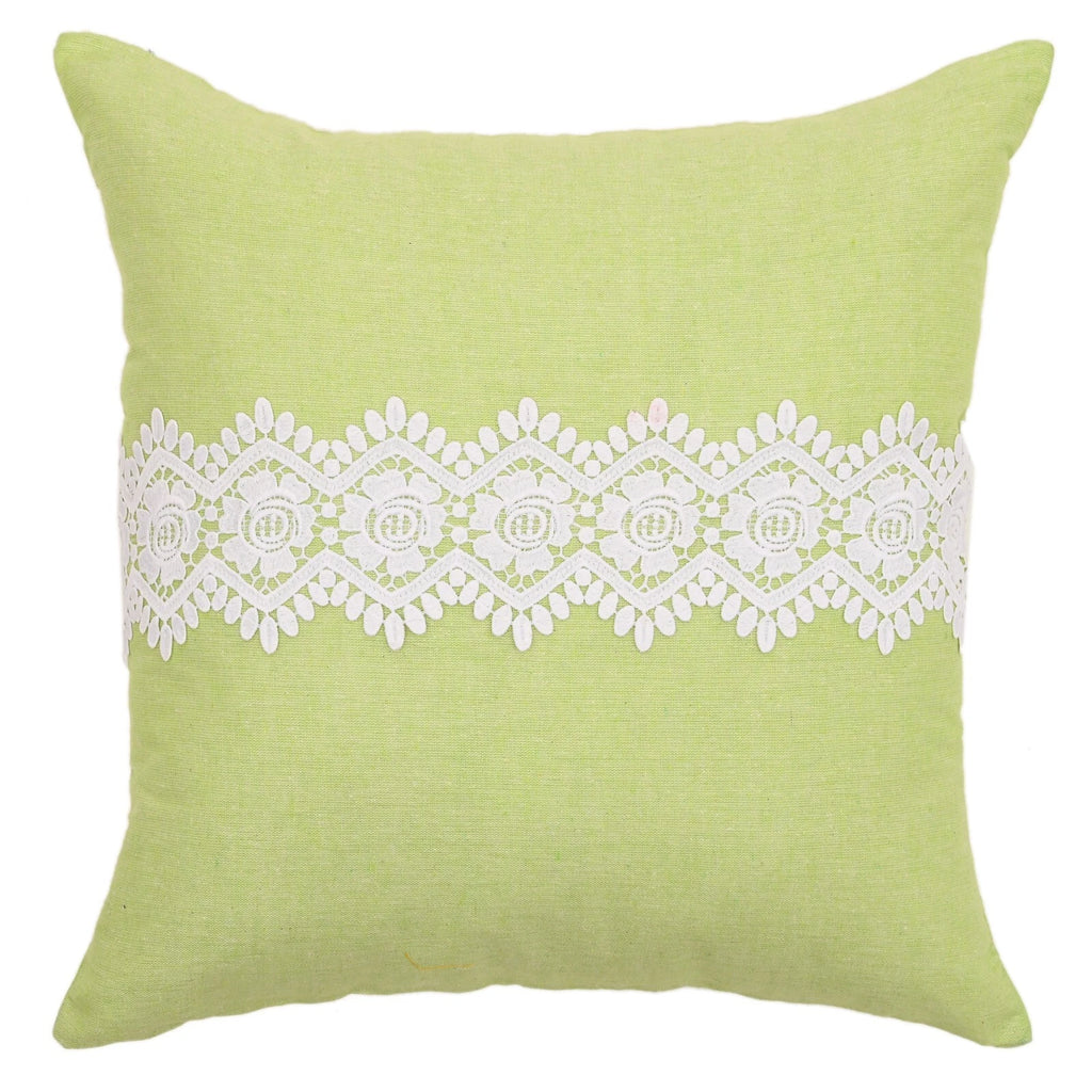 Home Decor Cushion Cover Sofa Decorative Throw Pillowcase Covers Solid with Lace