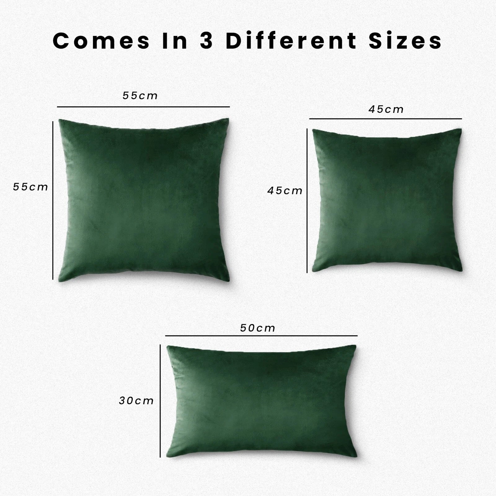 Velvet Cushion Covers Square Sofa Pillow Cases Pack of 4, 3, 2  Bed Sofa Decor