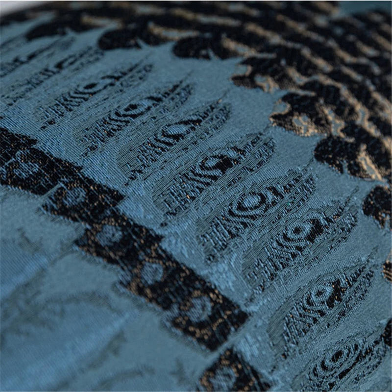 Luxury Vintage Jacquard Fabric Throw Pillow Covers Sofa Bed Cushion Covers Case