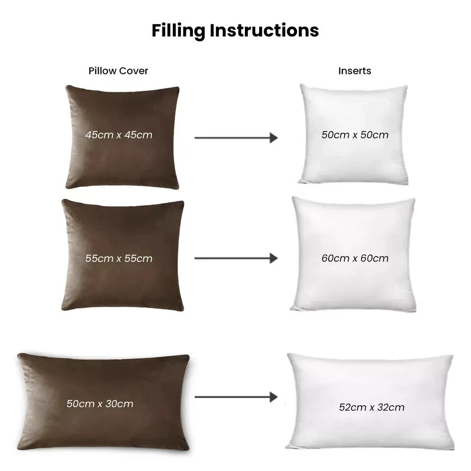 Velvet Cushion Covers Square Sofa Pillow Cases Pack of 4, 3, 2  Bed Sofa Decor