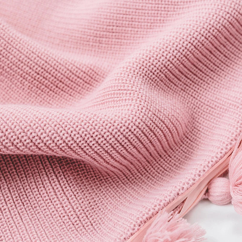 18'' Knitted Pillowcase Sofa Bed Throw Waist Cushion Cover Home Decor Fashion