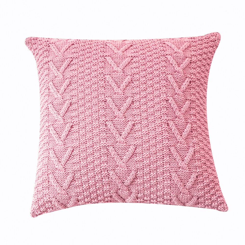 18'' Knitted Pillowcase Buttons Sofa Bed Throw Waist Cushion Covers Home Decor