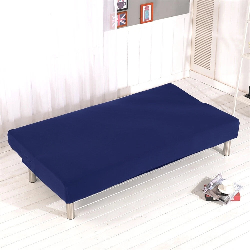 Stretch Sofa Slipcover Armless Chair Cover Sofa Bed Cover +Pillowcase Home Decor