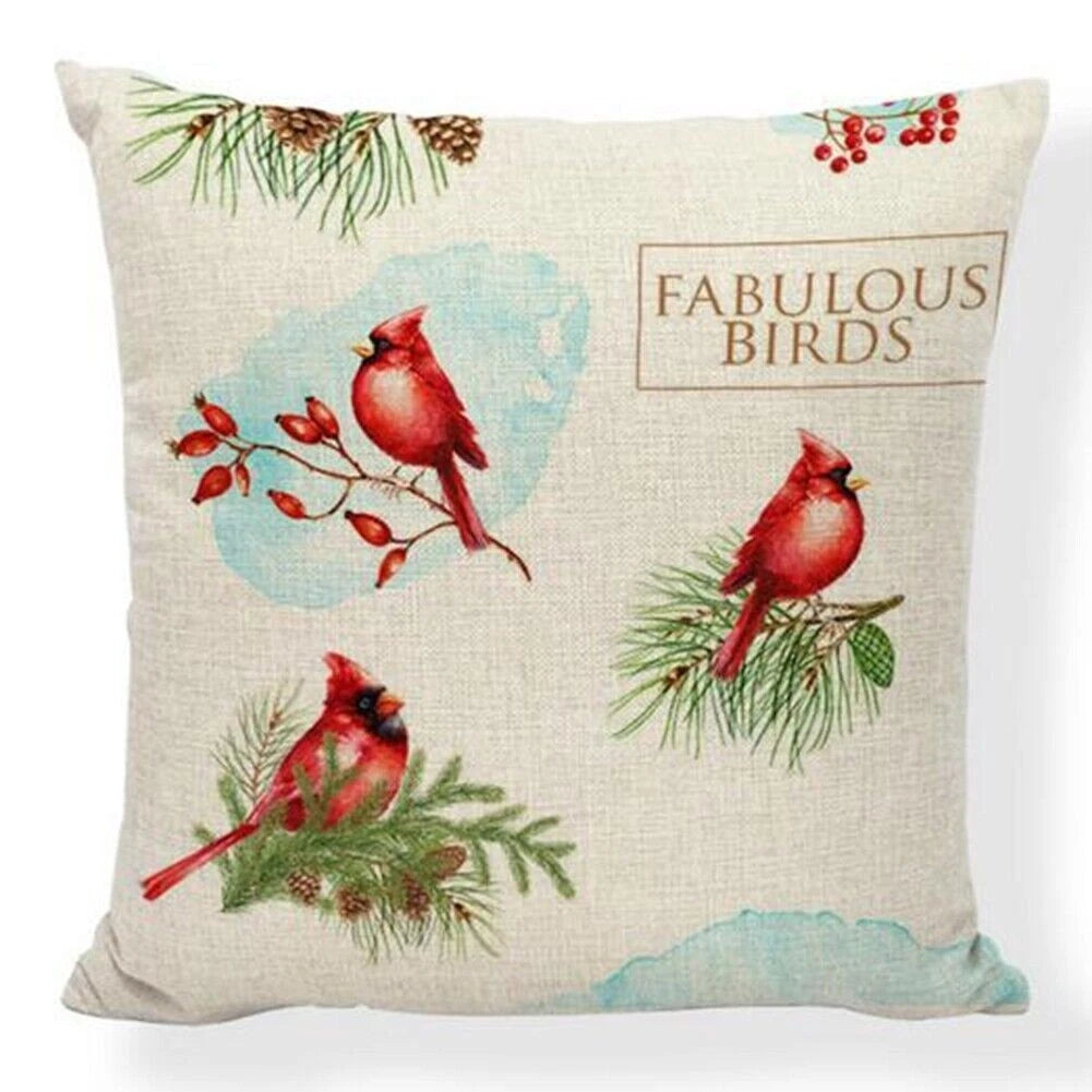 Christmas Dog Pillow Sofa Cases Bed Rabbit Home Deer Decor Cushion Gifts Cover