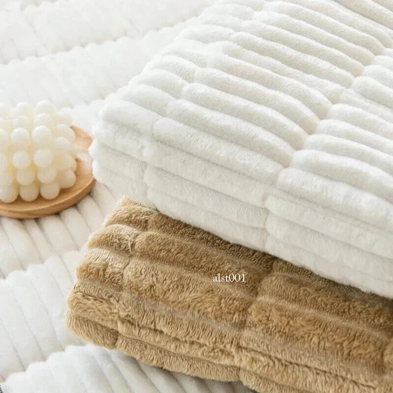 New Corduroy Quilted Sofa Towel Winter Warm Thickening Plush Cushion Couch Cover