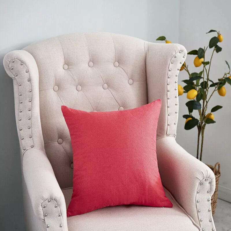 1PC Sofa Pillow Case Throw Waist Cushion Covers Pillowcase Home Christmas Decor