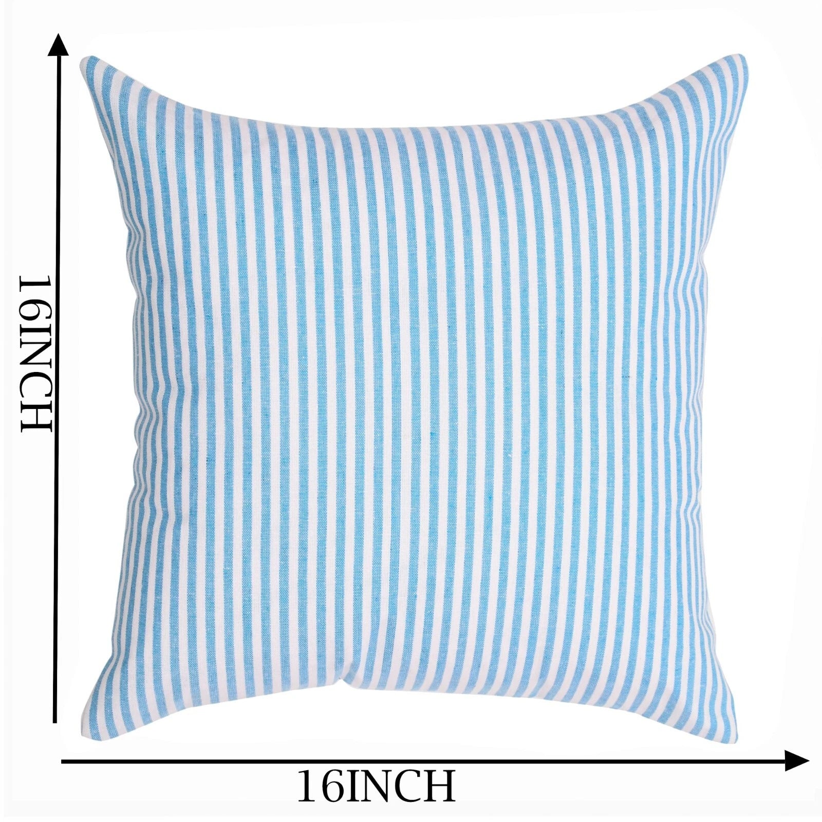 Cotton Cushion Covers Throw Pillow Cover Case Striped Home Sofa Decor-Set of 2