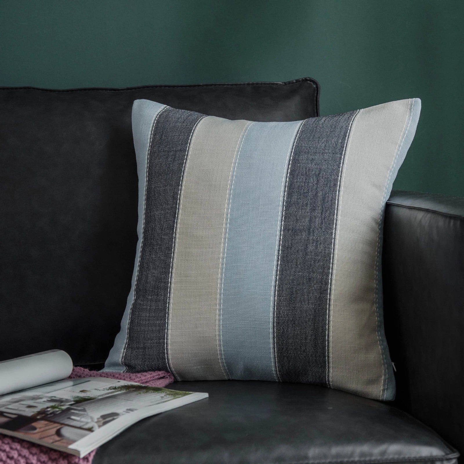 1pc Striped Square Pillowcase Sofa Throw Cushion Cover Bed Pillow Case 45cm 60cm