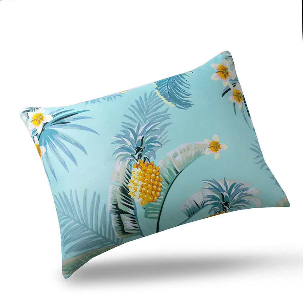 Boho Floral Theme Pillowcase Cover Home Sofa Cushion Cover Set of 2 Pillow Cases