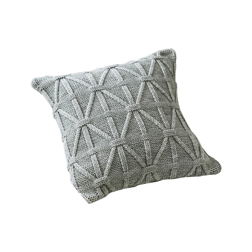 18" Knitted Pillow Case Throw Office Sofa Bed Waist Cushion Cover Pillowcase 1pc