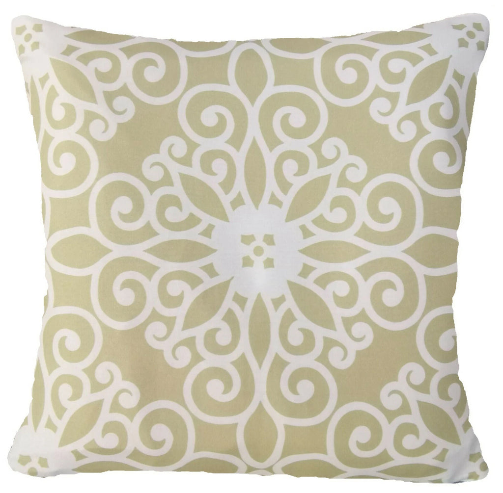 Beige Cushion COVER Khaki White Gray Bed Sofa Soft Plaid Pillow Case 18x18" USA