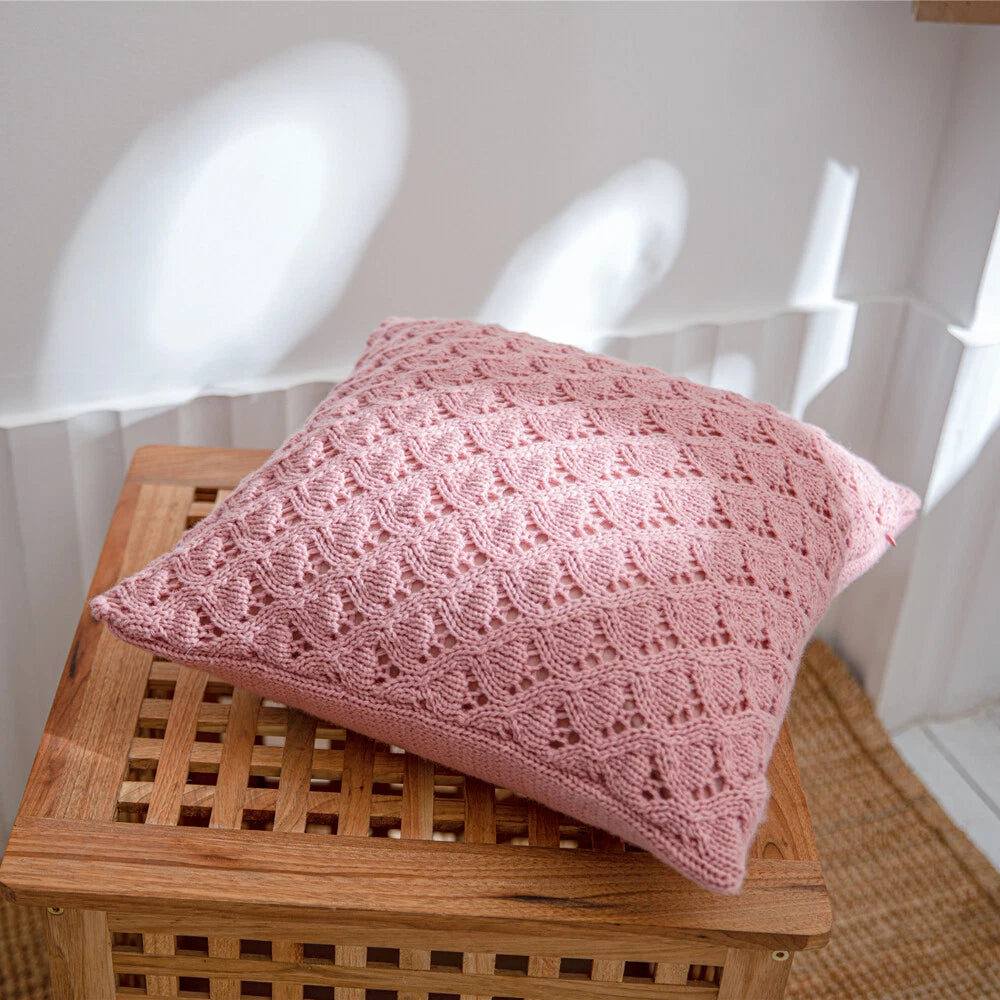 18'' Knitted Pillowcase Buttons Sofa Bed Throw Waist Cushion Covers Home Decor