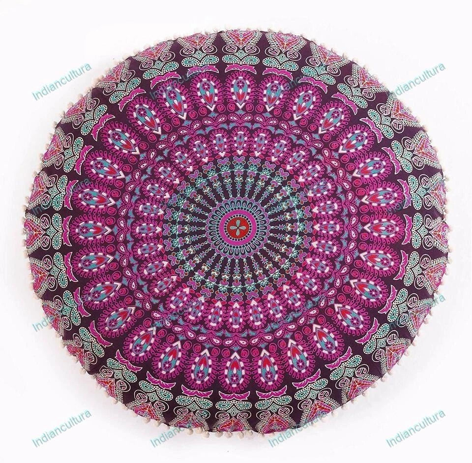 Cushion Cover Traditional Art Yoga Home Decor Sofa Pillow Cover Case
