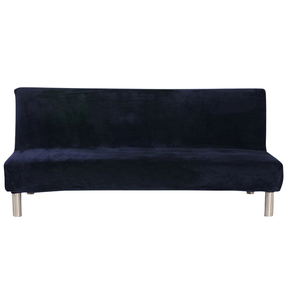 Armless Futon Sofa Bed Cover Full Size Thicker Plush Sofa Slipcover orPillowcase