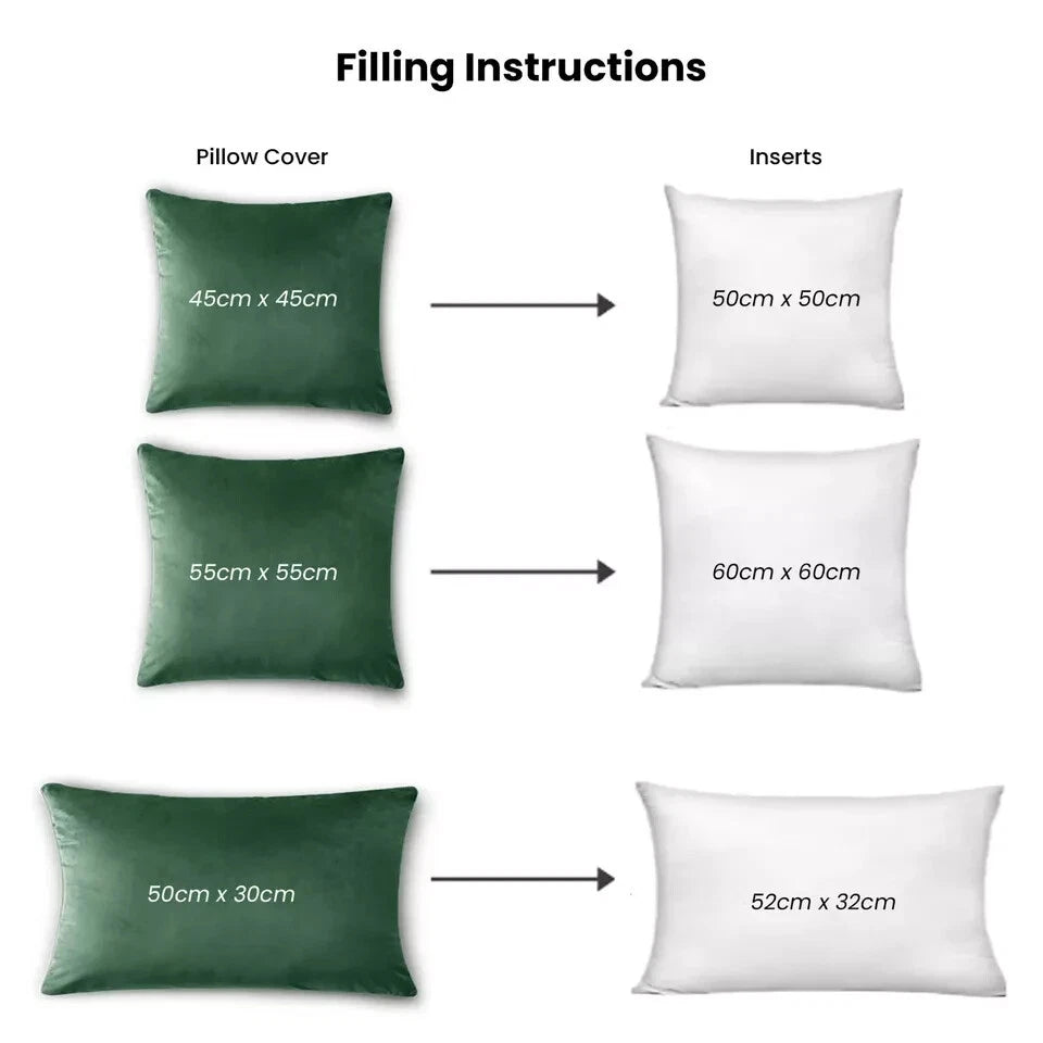 Velvet Cushion Covers Square Sofa Pillow Cases Pack of 4, 3, 2  Bed Sofa Decor