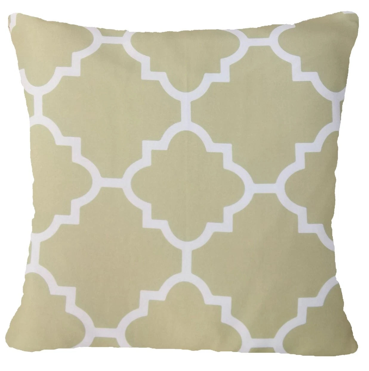 Beige Cushion COVER Khaki White Gray Bed Sofa Soft Plaid Pillow Case 18x18" USA