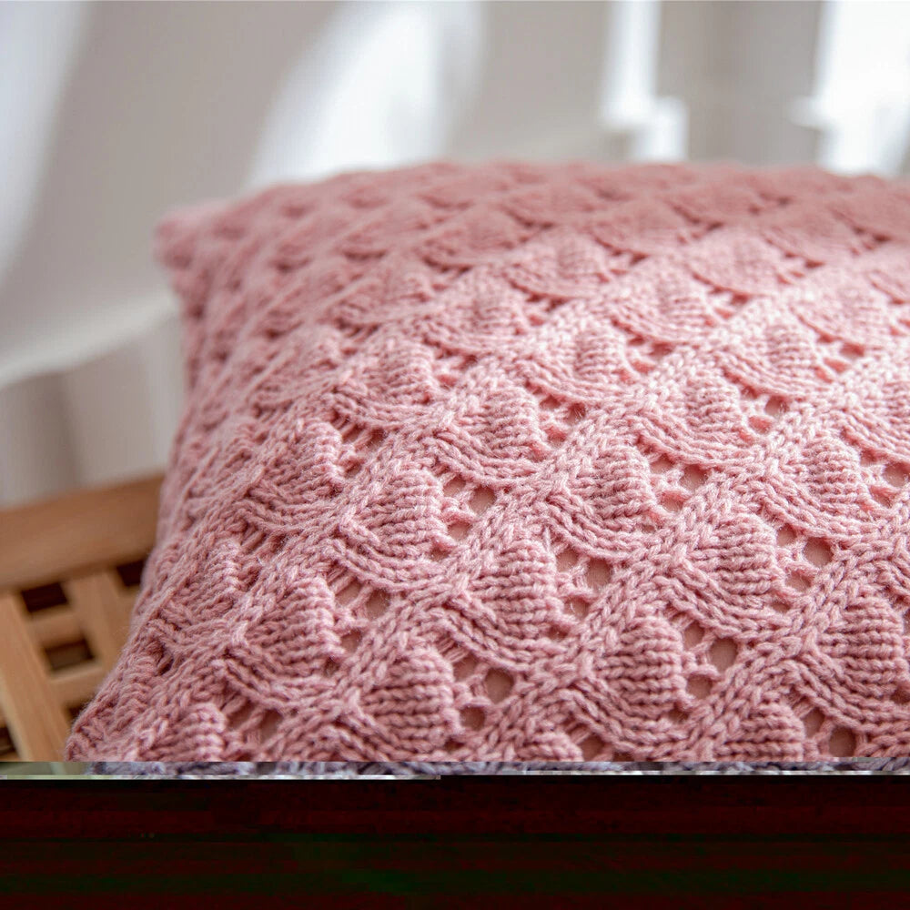18'' Knitted Pillowcase Buttons Sofa Bed Throw Waist Cushion Covers Home Decor