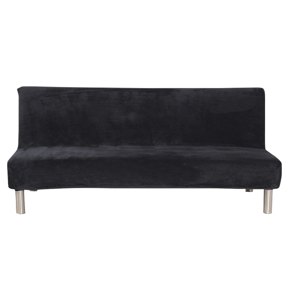 Armless Futon Sofa Bed Cover Full Size Thicker Plush Sofa Slipcover orPillowcase
