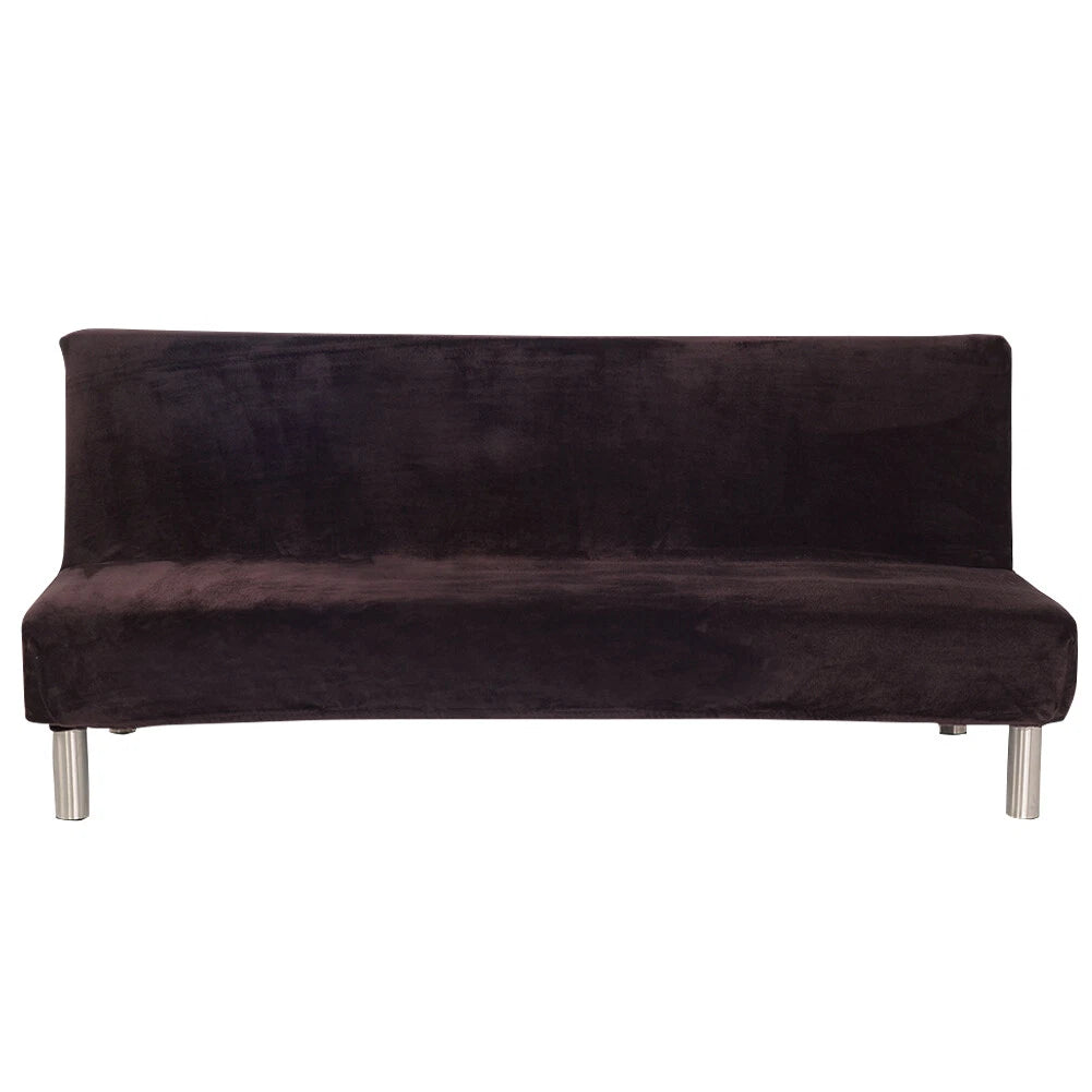Armless Futon Sofa Bed Cover Full Size Thicker Plush Sofa Slipcover orPillowcase