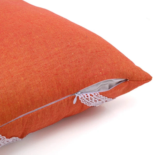 Decorative Cushion Cover Cotton Throw Pillow Case Home Sofa Decor Diagonal Lace