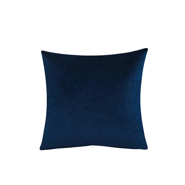 16" Solid Velvet Cushion Cover Candy Color Pillow Case For Sofa Car Home Decor