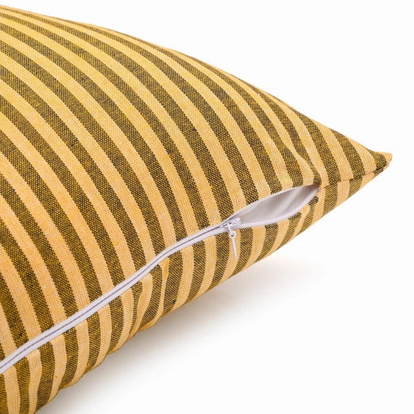 Cotton Cushion Covers Throw Pillow Cover Case Striped Home Sofa Decor-Set of 2