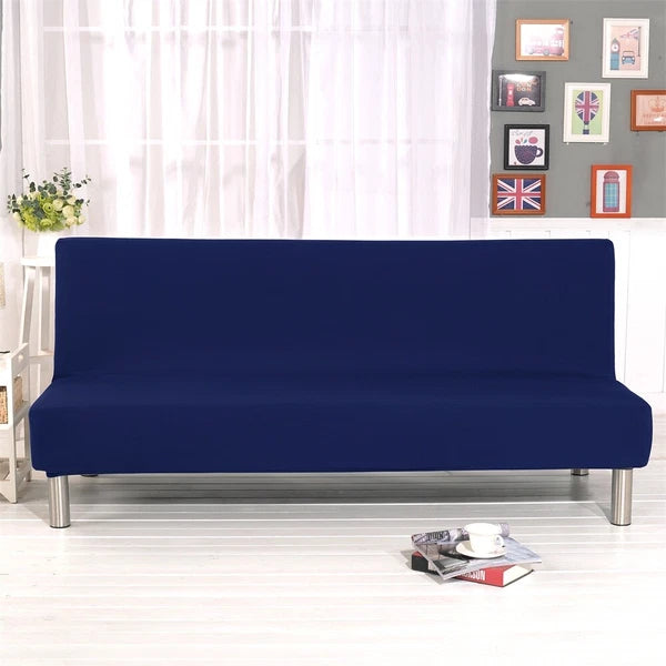Stretch Sofa Slipcover Armless Chair Cover Sofa Bed Cover +Pillowcase Home Decor