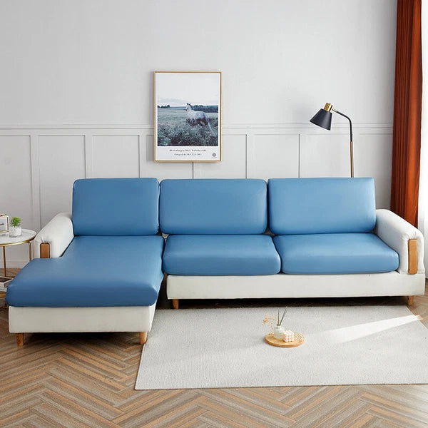 1 2 3 4 Seater PU Leather Sofa Cushion Cover Waterproof Sofa Couch Seat Cover