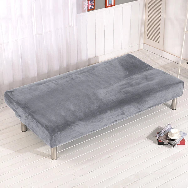Armless Sofa Bed Cover Futon Full Size Thicker Plush Sofa Slipcover New