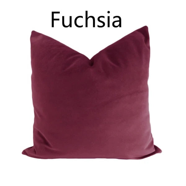Velvet Pillow Case Waist Throw Cushion Cover Home Office Sofa Chair Bed Decor