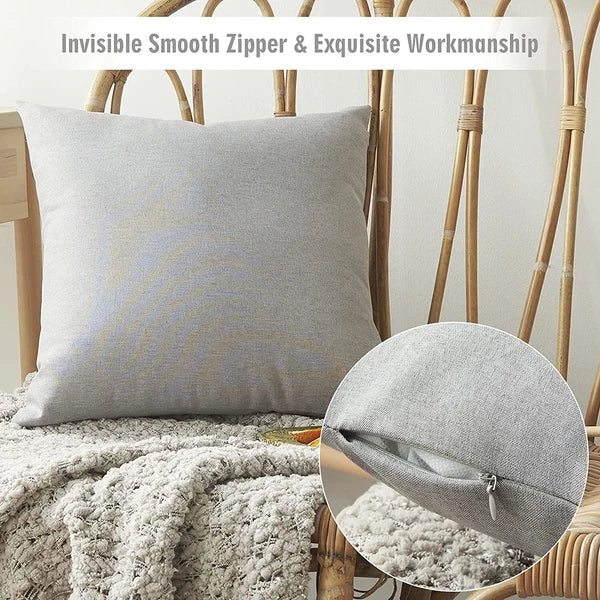 Outdoor Waterproof Cushion Cover Square Pillow Cases for Patio Tent Couch Sofa