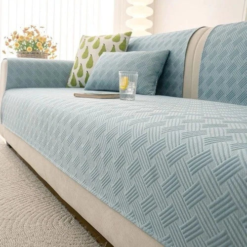 Ice Silk Sofa Seat Cover Nordic Style Universal Sofa Slipcovers for Living Room