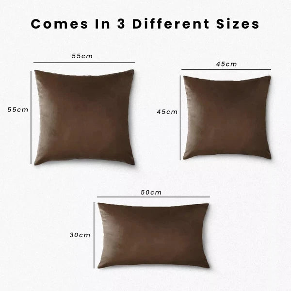 Velvet Cushion Covers Square Sofa Pillow Cases Pack of 4, 3, 2  Bed Sofa Decor