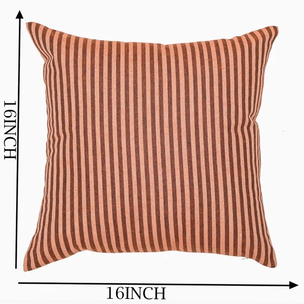 Cotton Cushion Covers Throw Pillow Cover Case Striped Home Sofa Decor-Set of 2