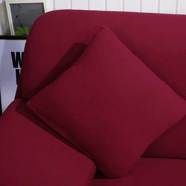 Armless Sofa Bed Cover Stretch Slipcover Solid Protector Spandex Plush Trim