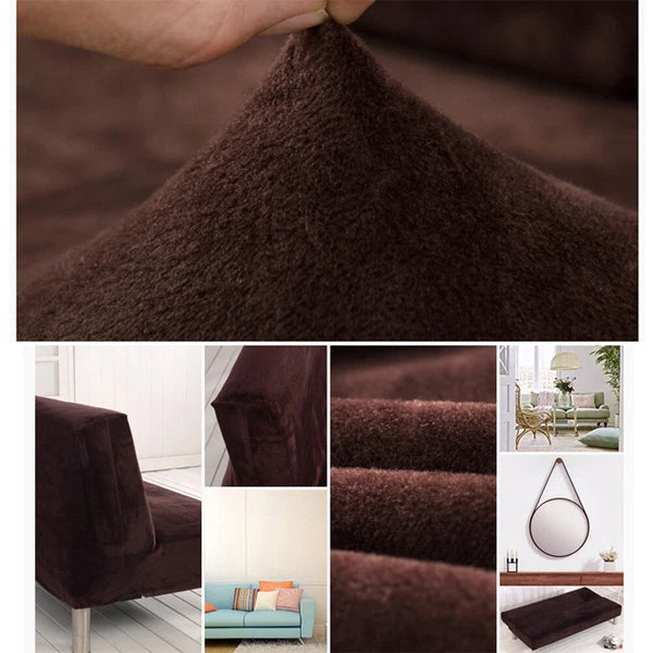 Armless Sofa Bed Cover Futon Full Size Thicker Plush Sofa Slipcover New