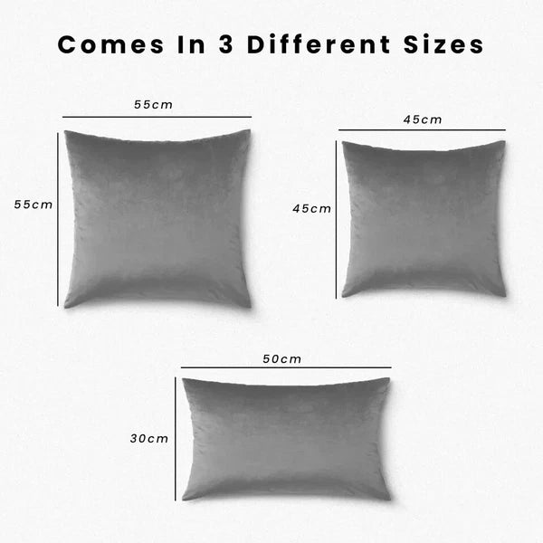 Velvet Cushion Covers Square Sofa Pillow Cases Pack of 4, 3, 2  Bed Sofa Decor