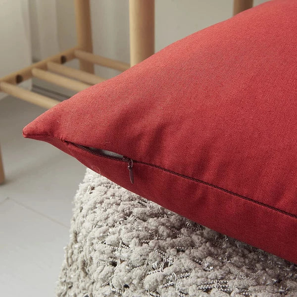 Outdoor Waterproof Cushion Cover Square Pillow Cases for Patio Tent Couch Sofa