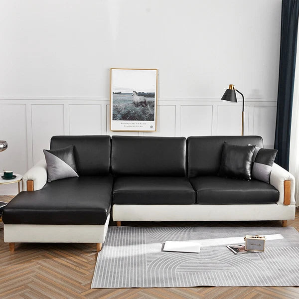 1 2 3 4 Seater PU Leather Sofa Cushion Cover Waterproof Sofa Couch Seat Cover