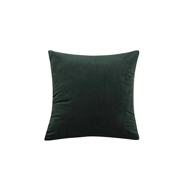 16" Solid Velvet Cushion Cover Candy Color Pillow Case For Sofa Car Home Decor