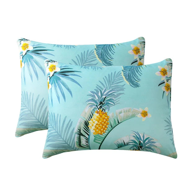 Boho Floral Theme Pillowcase Cover Home Sofa Cushion Cover Set of 2 Pillow Cases